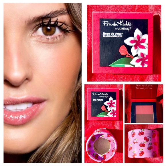 NIB ULTA 2Pc “Frida Kahlo Blush & Bronzer” & Jasmine LeBelle Body Shimmer - Picture 1 of 16